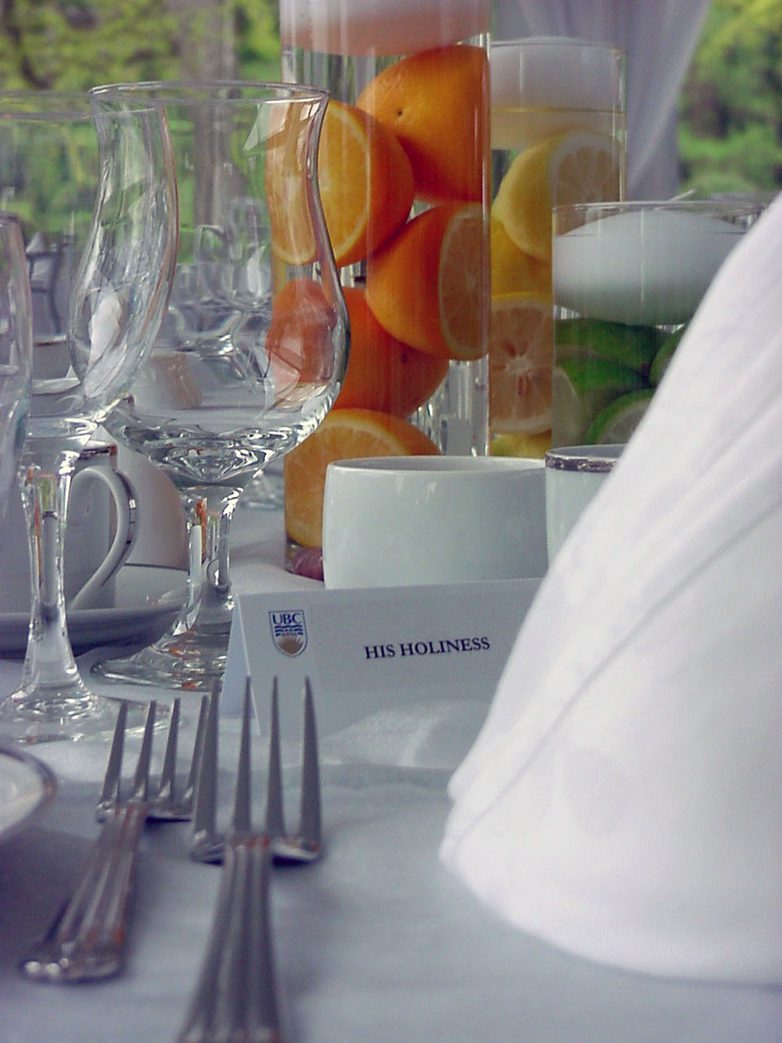 Catering - HH Dalai Lama