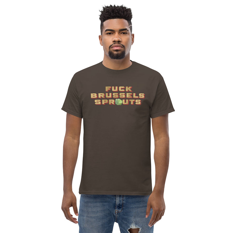 Thumbnail: F**k Brussels Sprouts Tee (Red Trim)