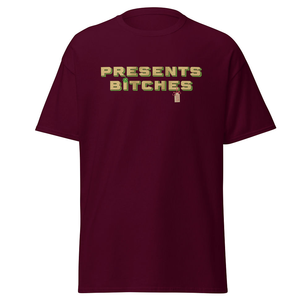 Thumbnail: Presents Bitches Tee (Green Trim)