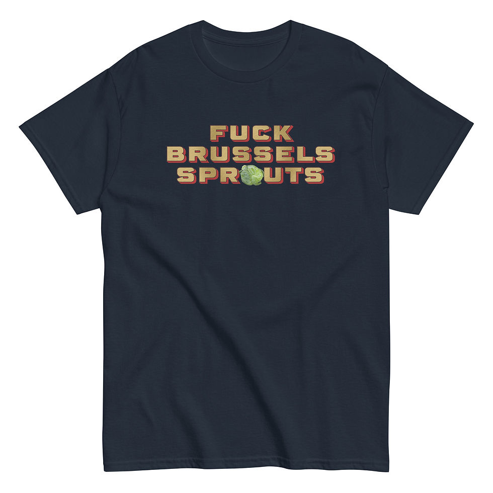 Thumbnail: F**k Brussels Sprouts Tee (Red Trim)