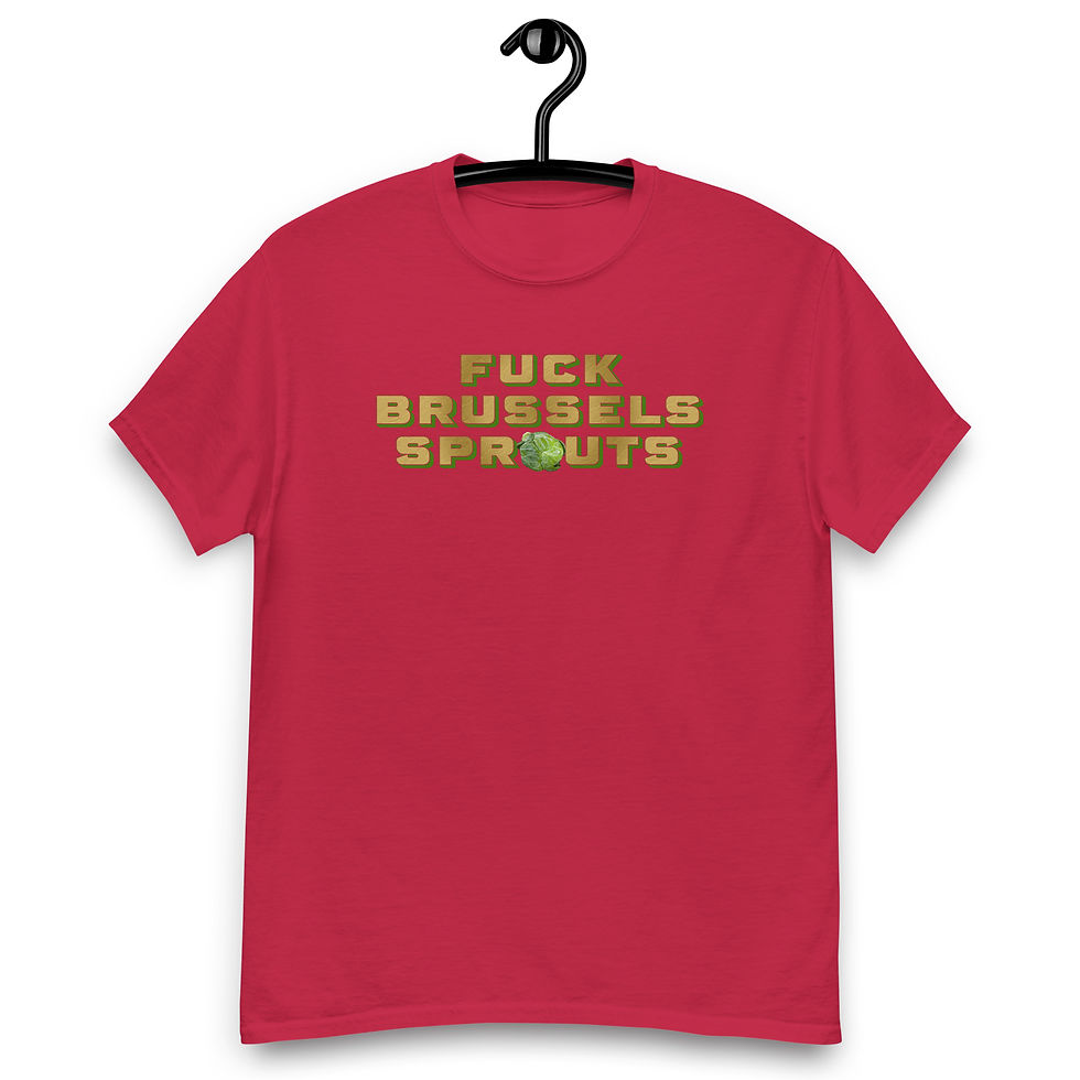 Thumbnail: F**k Brussels Sprouts Tee (Green Trim)