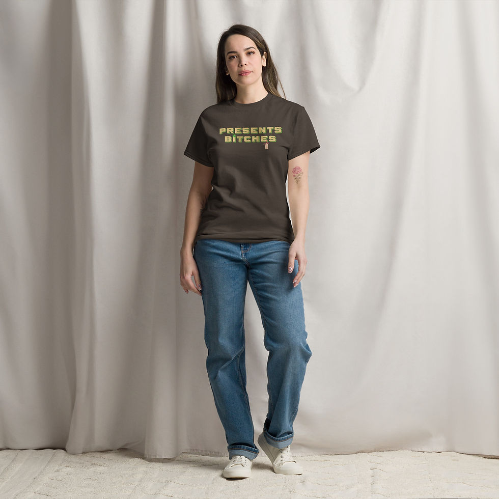 Thumbnail: Presents Bitches Tee (Green Trim)