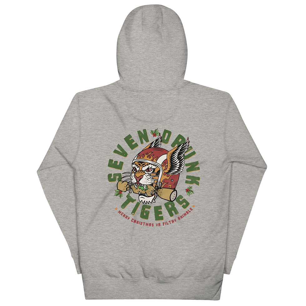 Thumbnail: Seven Drunk Tigers Xmas Luxury Hoodie (Light)