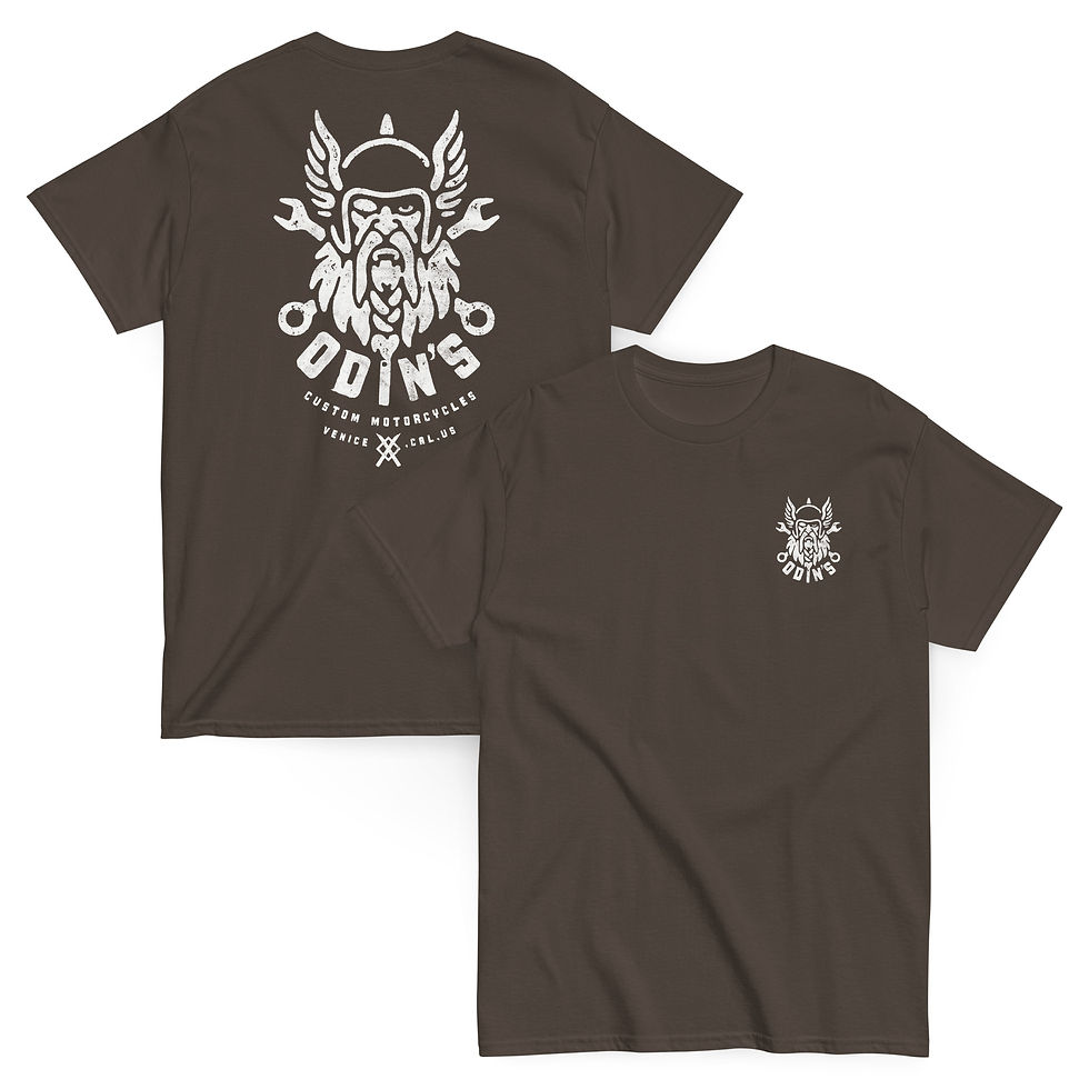Thumbnail: Odin's Custom Motorcycles Double Sided Tee