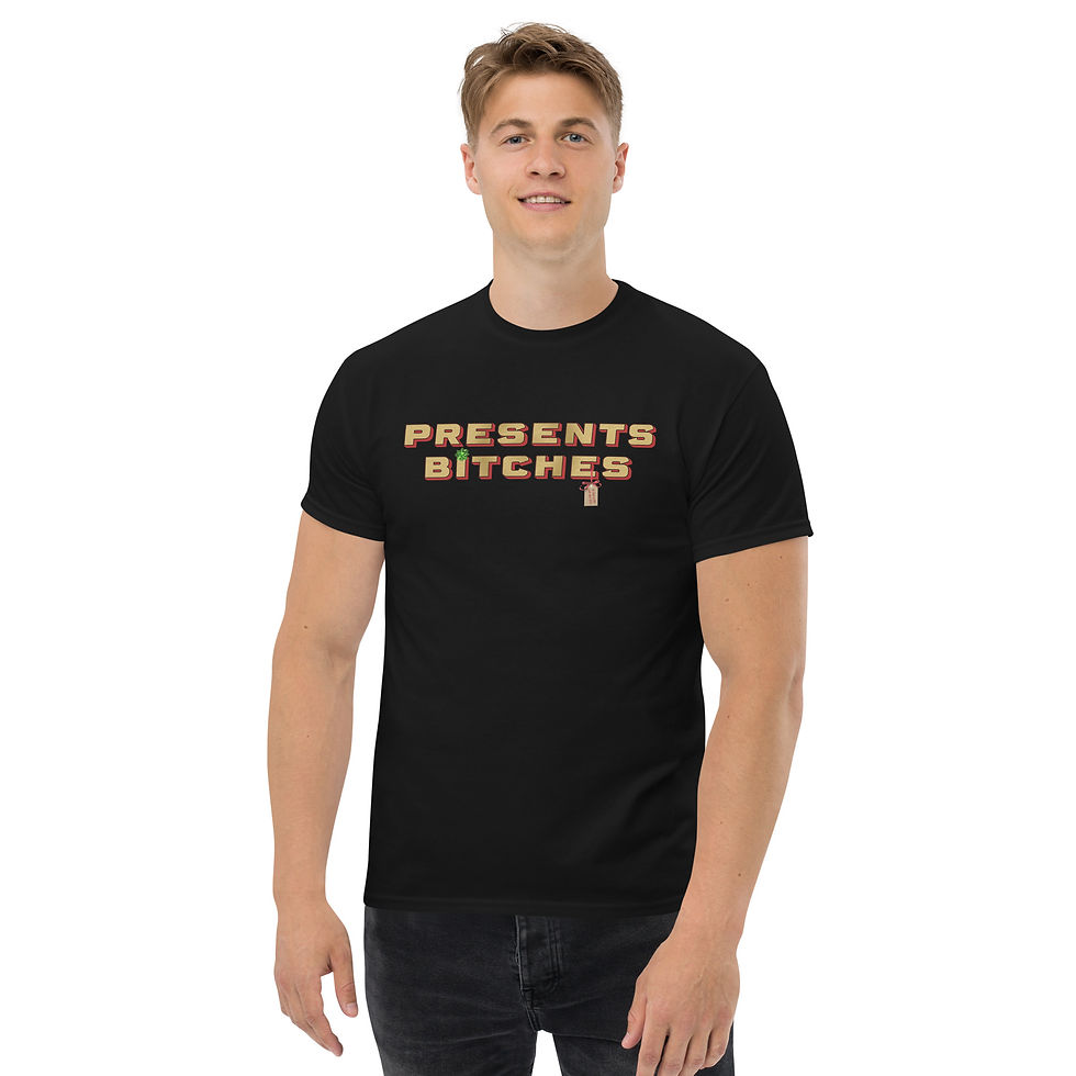 Thumbnail: Presents Bitches Tee (Red Trim)