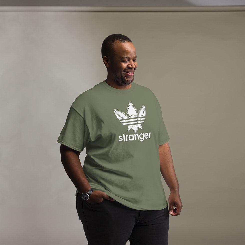 Thumbnail: Stranger Sports 'White Demi 3 Stripe' Classic Tee