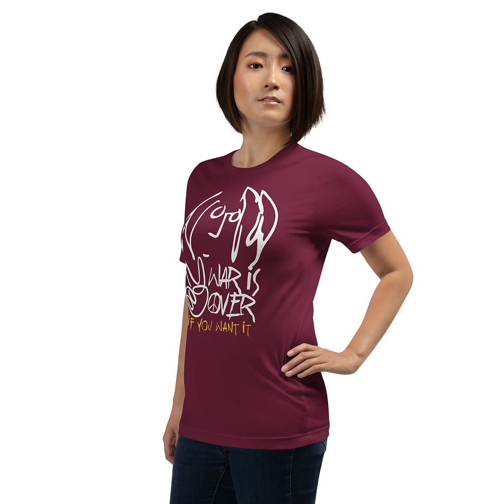 Thumbnail: John 'War Is Over' Tee Design (Dark)