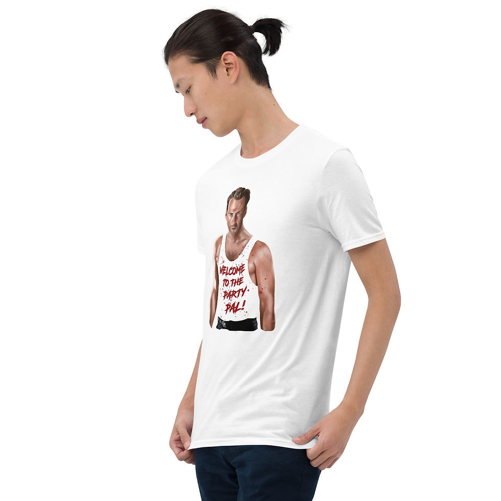 Thumbnail: Die Hard 'Welcome To The Party Pal' (Clean to Dirty Vest) Softstyle Tee