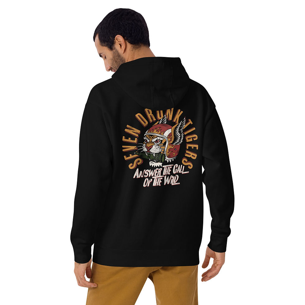 Thumbnail: Seven Drunk Tigers 'Answer The Call' Luxury Hoodie