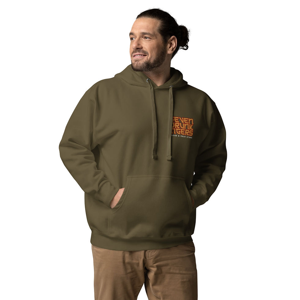 Thumbnail: Seven Drunk Tigers 'Answer The Call' Luxury Hoodie