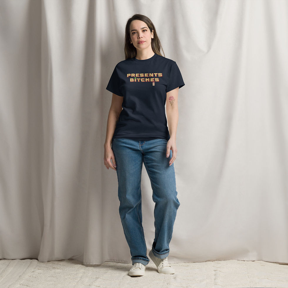 Thumbnail: Presents Bitches Tee (Red Trim)