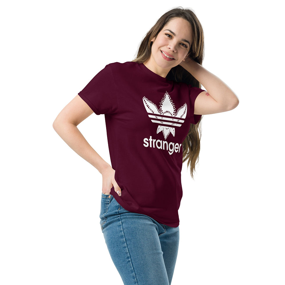 Thumbnail: Stranger Sports 'White Demi 3 Stripe' Classic Tee