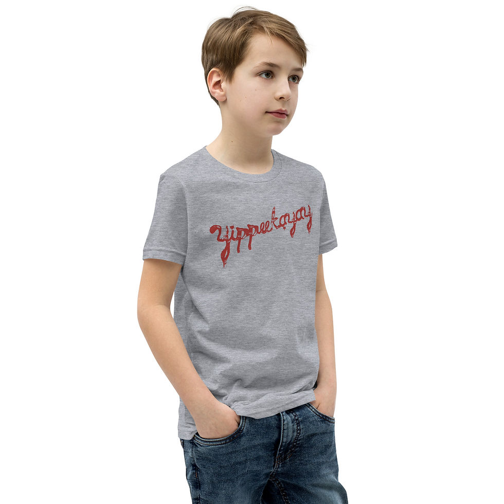 Thumbnail: Yippeekayay 'No Bullets Hans' Double Sided Kids Tee