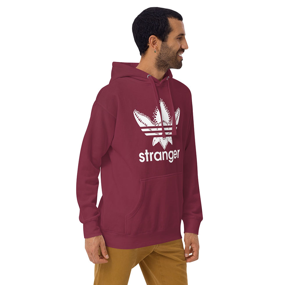 Thumbnail: Stranger Sports 'White Demi 3 Stipe' Luxury Double Sided Hoodie