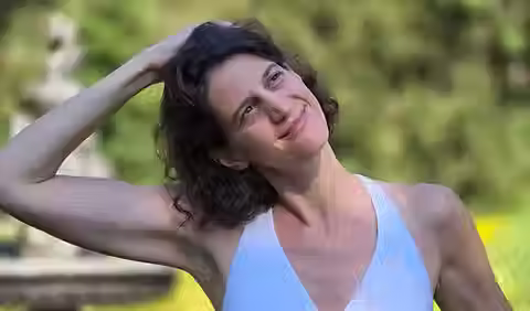 Pauline Klemberg — founder and certified yoga instructor of East West Yoga Singapore