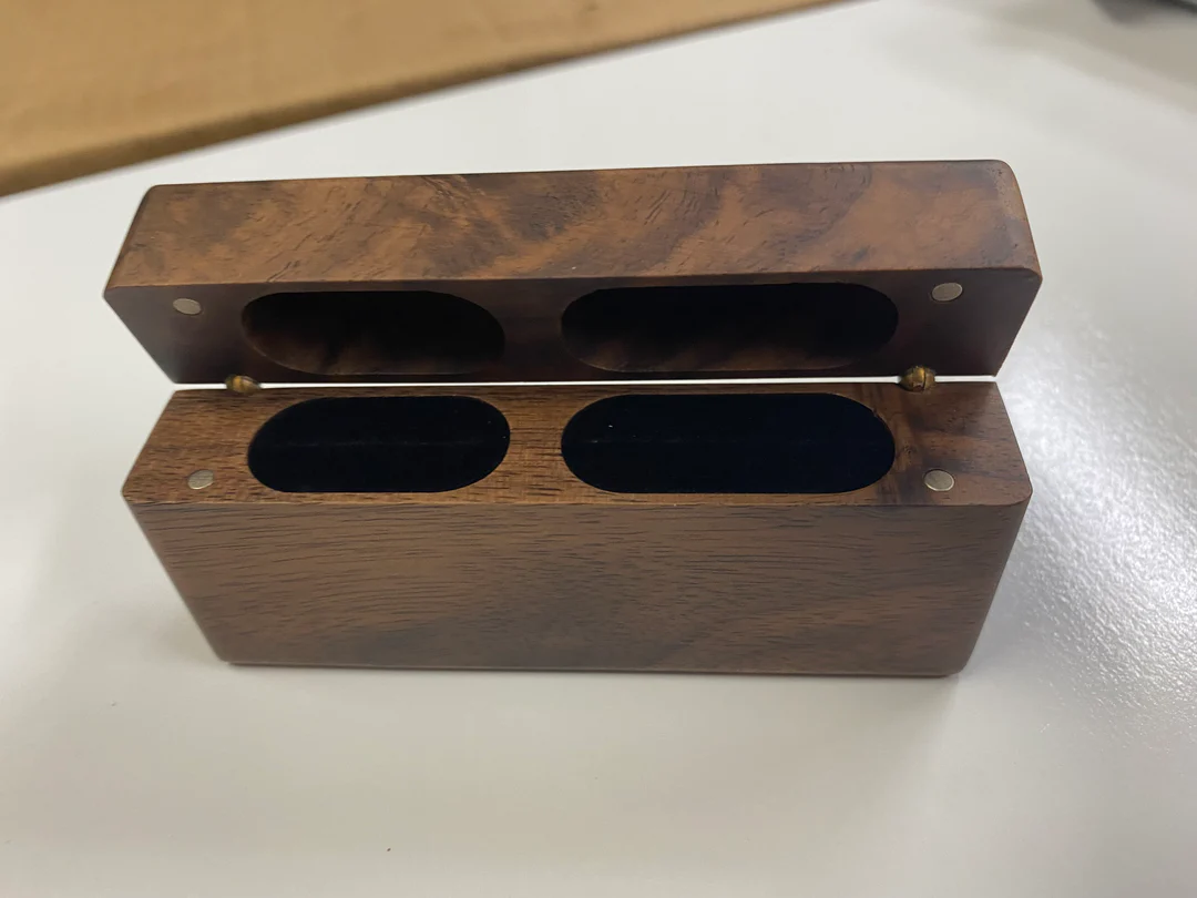 Walnut Dual Ring Box