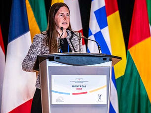 فيرجيني دوفور تبرز خلال الجلسة الـ49 للجمعية البرلمانية للفرنكوفونية