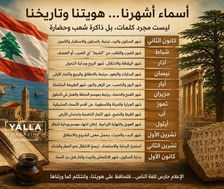 أسماء أشهرنا جزء من ذاكرتنا