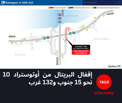 ازدحام مروري مرتقب في بروسار بسبب إقفال مخرج رئيسي من 3 إلى 9 آب