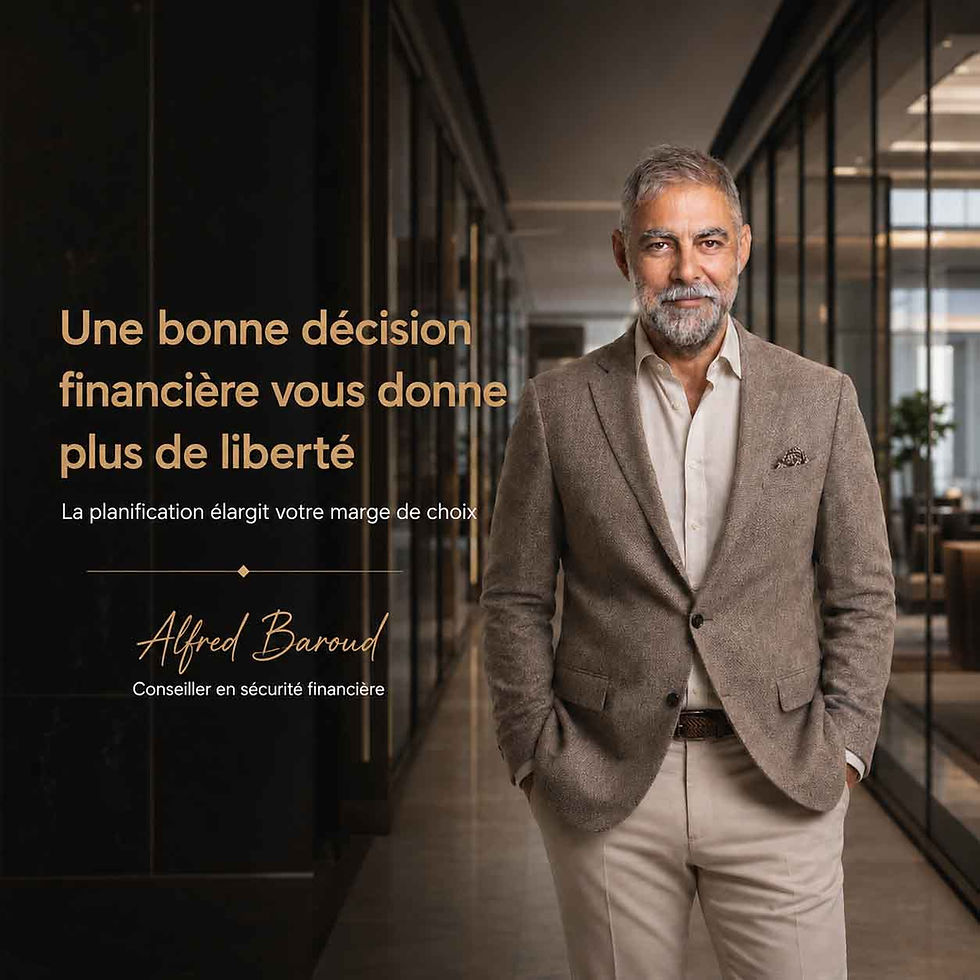 Une bonne décision financière vous donne plus de liberté