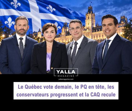 Le Québec vote demain, le PQ en tête, les conservateurs progressent et la CAQ recule