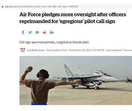 Air Force pledges more oversight after officers reprimanded for 'egregious' pilot call sign