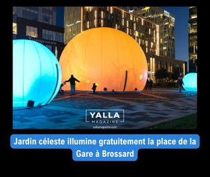 Jardin céleste illumine gratuitement la place de la Gare à Brossard