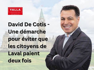 David De Cotis - Une démarche pour éviter que les citoyens de Laval paient deux fois