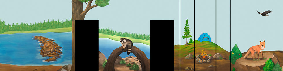 Mural proof showing layout