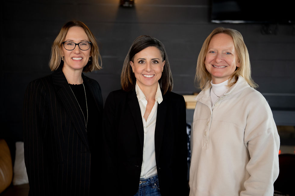 Pictured left to right: Angie Jones, Suite Ghost; Vanessa Moore, Vertical Marketing + Design; Kathy Fahy, K Brand Marketing
