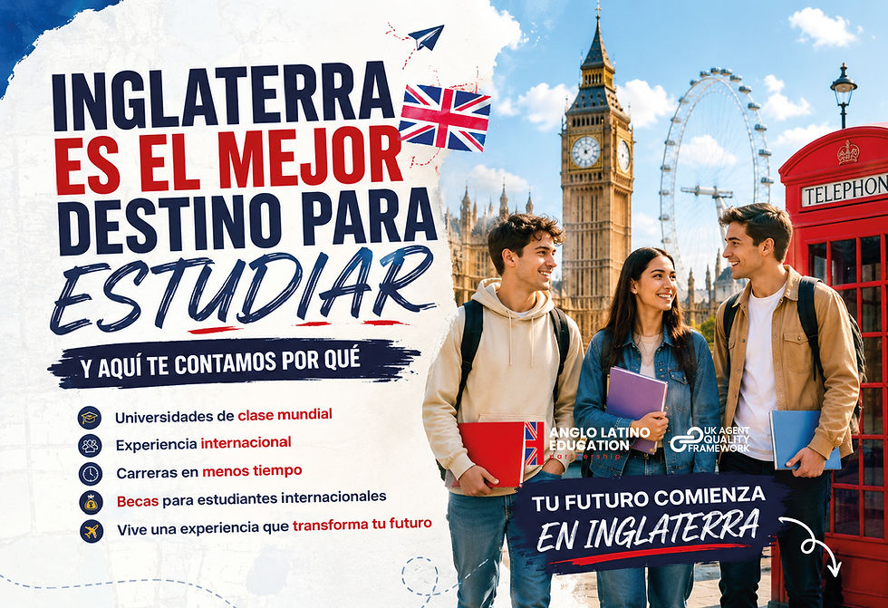 Inglaterra es el mejor lugar para estudiar.
