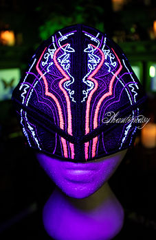 Alchemist mask half - front - glowing in the dark