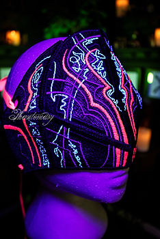 Alchemist mask half - side - glowing in the dark