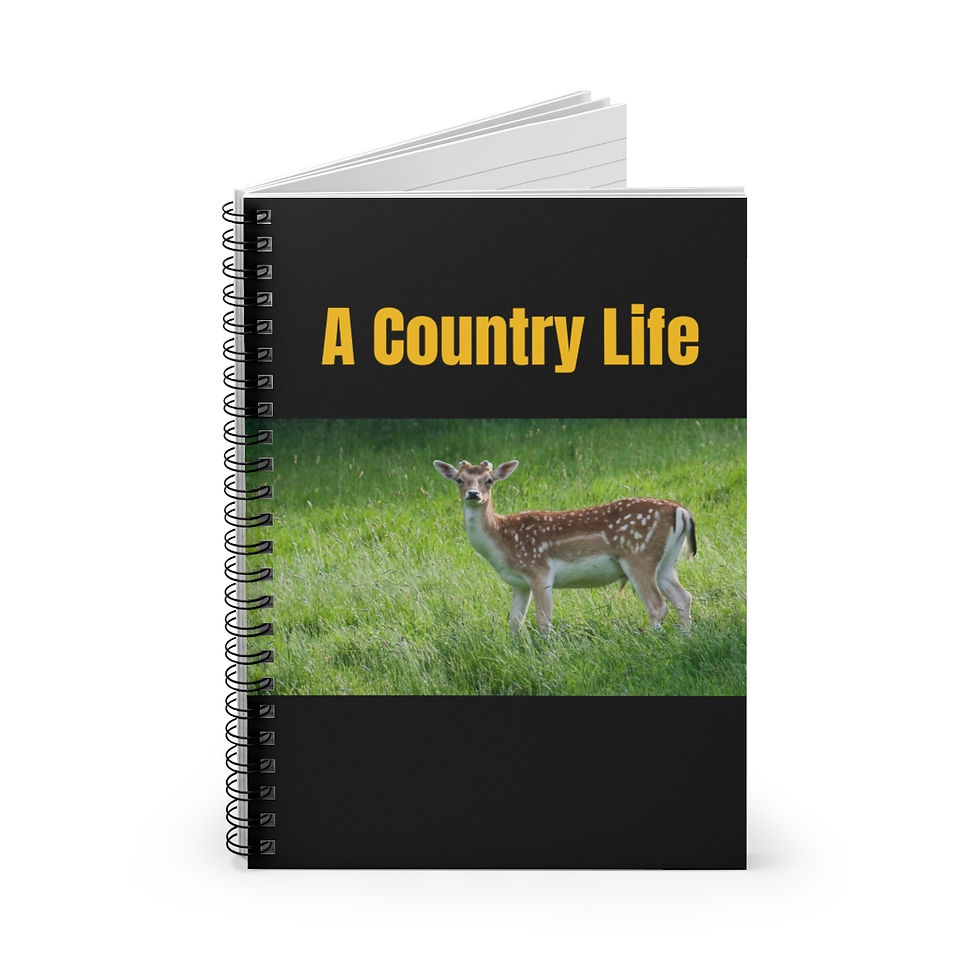 Thumbnail: A Country Life - Oh Deer! - Spiral Notebook - Ruled Line