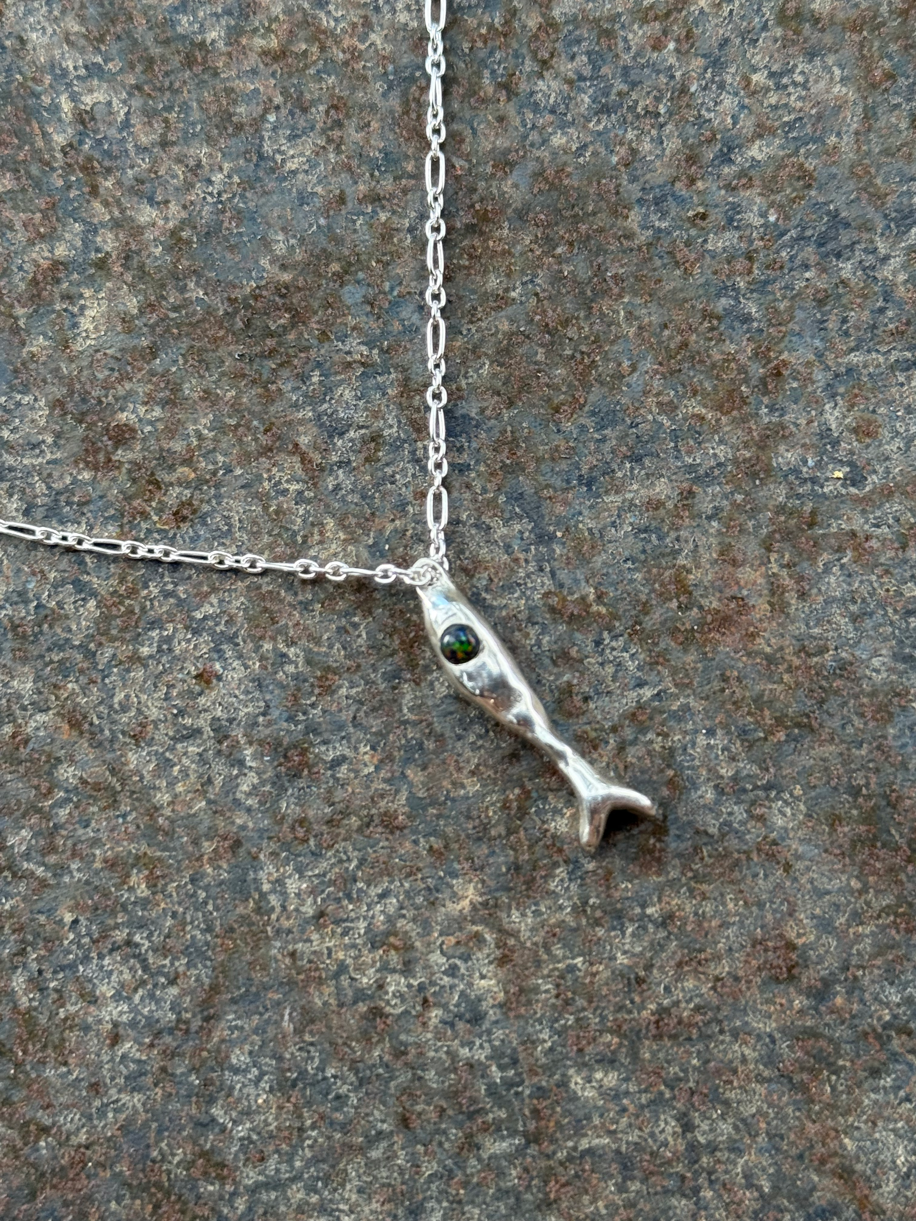 Brassy Minnow pendant