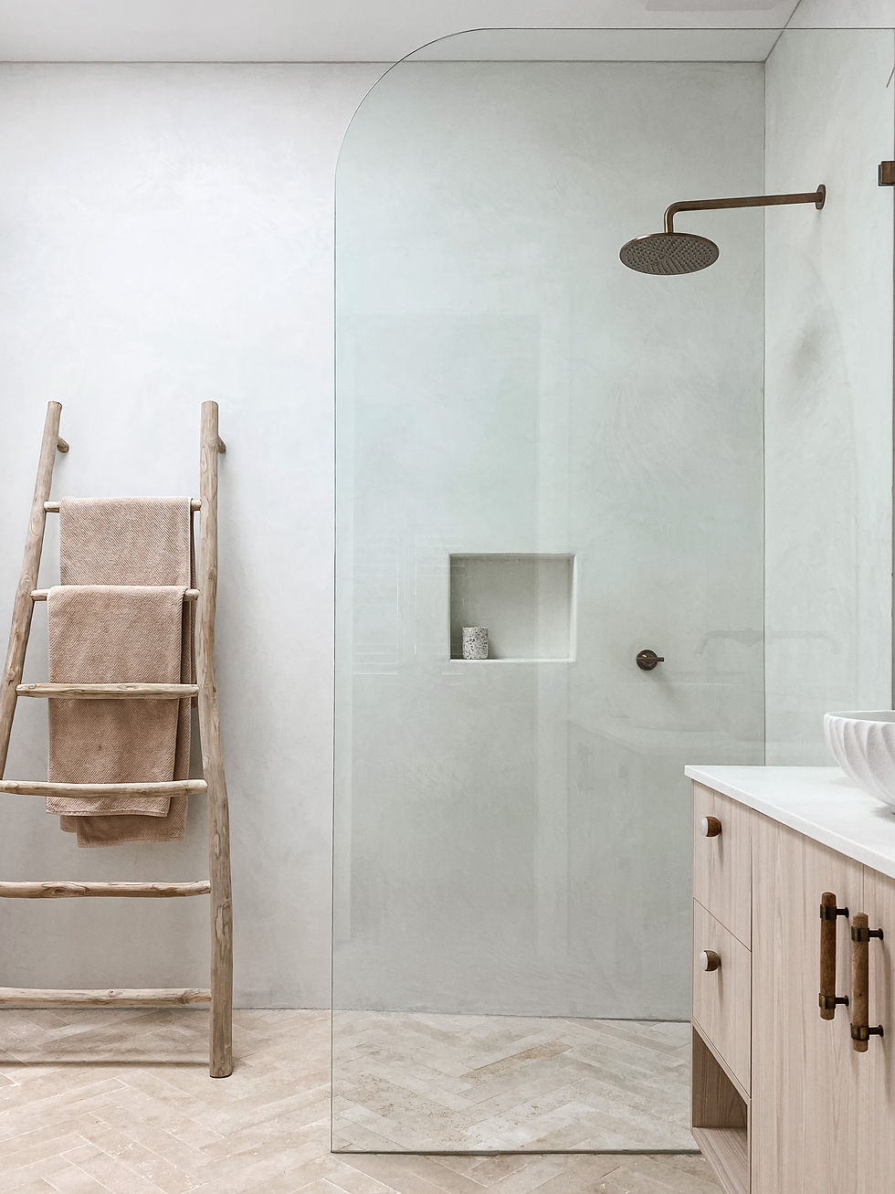 Sarah and Nick's place - Wet room shower, bathroom design