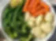 Steamed vegetables