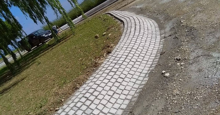 Pflasterarbeiten Rund Promenade