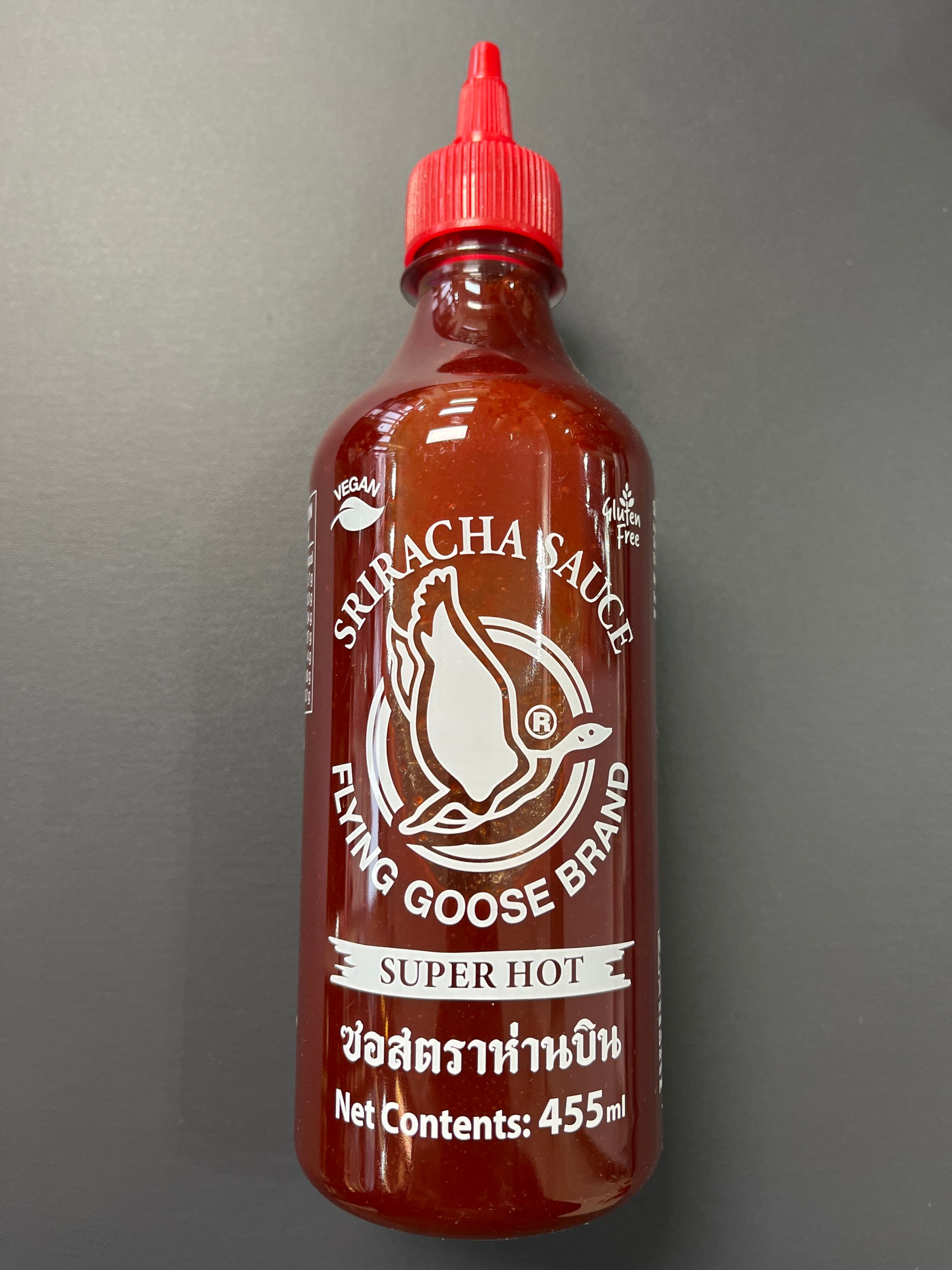 Flying Goose Brand Sriracha Sauce Supper Hot 455ml 飛鵝牌是拉差辣醬超辣