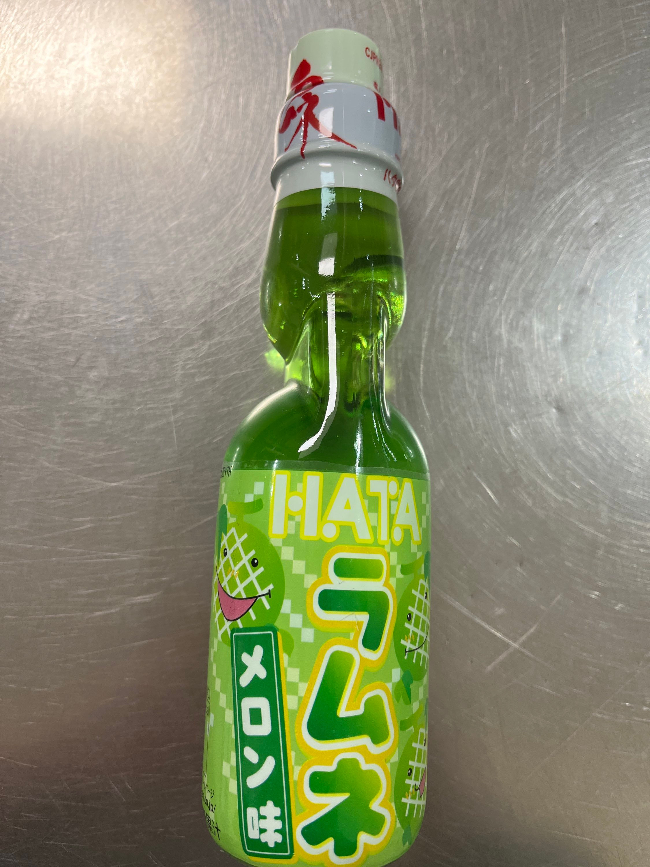 Hatakosen Ramune Soda -Melon Flav 200ml 啵子汽水蜜瓜