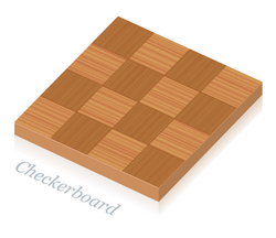 Checkerboartd Parkettmuster