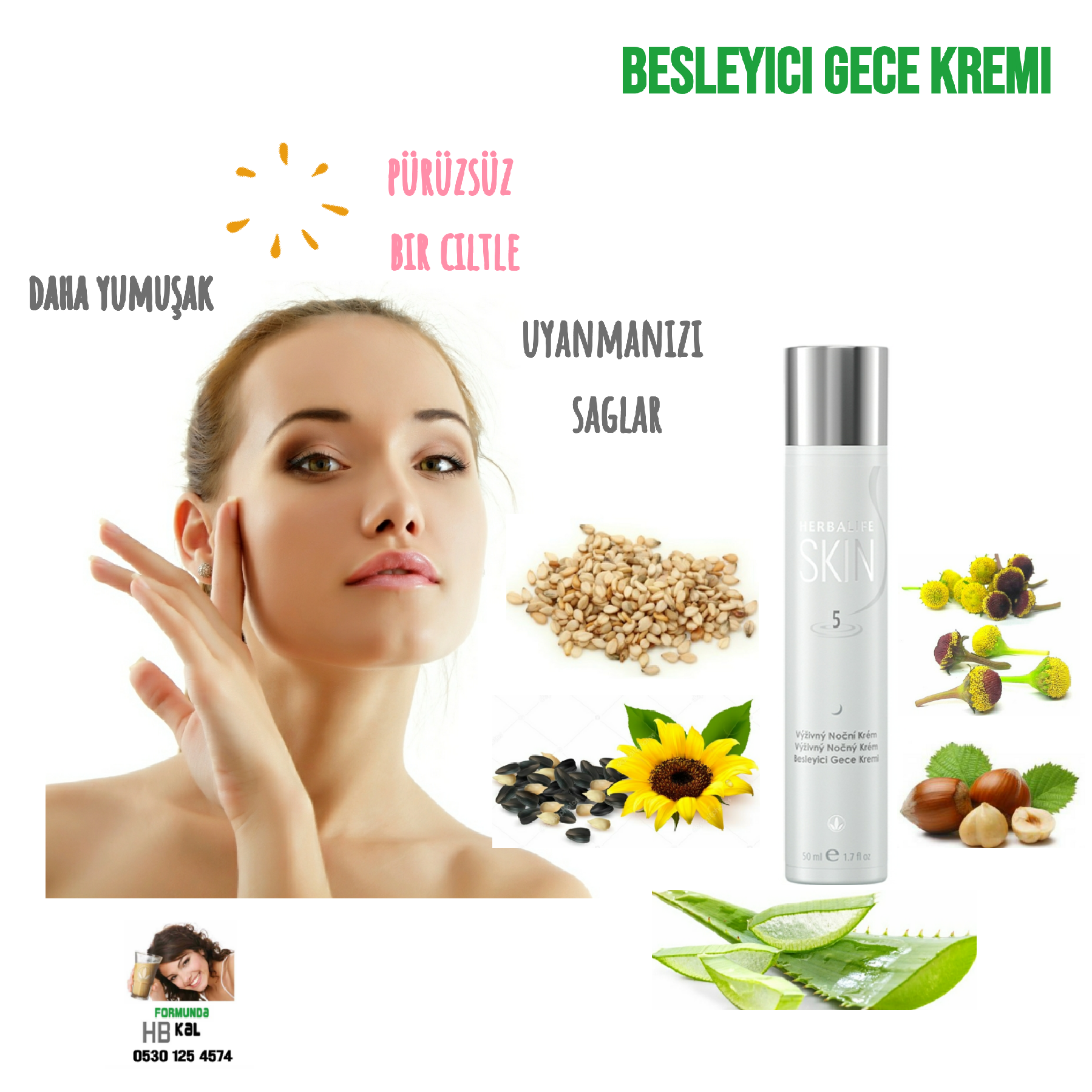 Herbalife Skin Besleyici Gece Kremi 50 ml