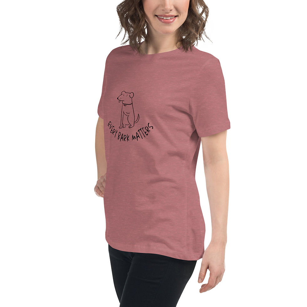 Thumbnail: "Every Bark Matters" women's relaxed t-shirt