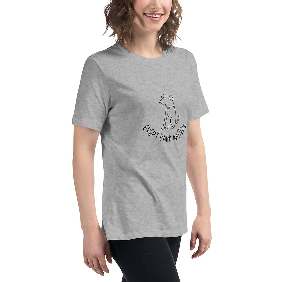 Thumbnail: "Every Bark Matters" women's relaxed t-shirt