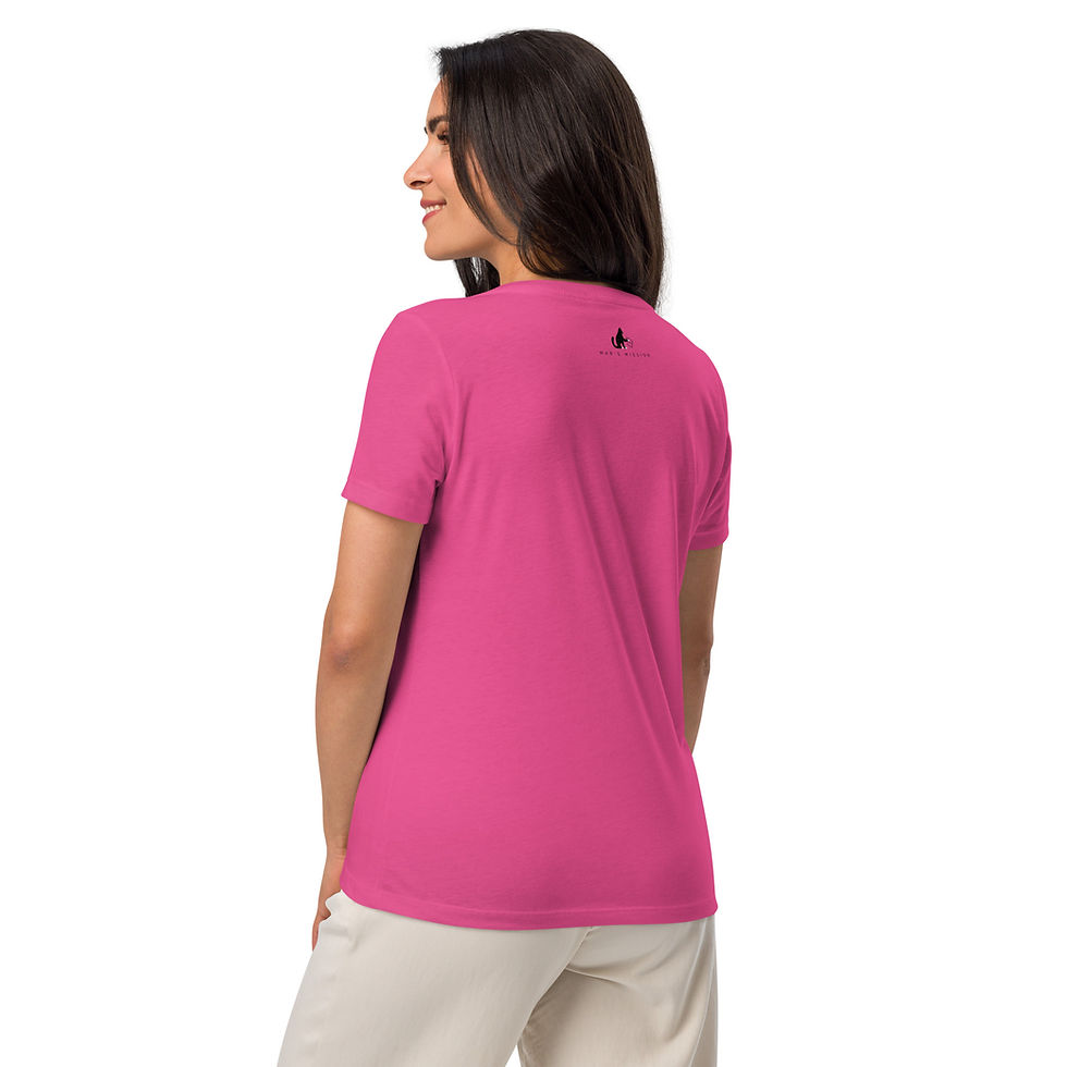 Thumbnail: "Breed? Loved!" women’s relaxed v-neck t-shirt