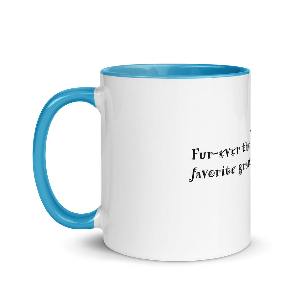 Thumbnail: "Fur-ever the Favorite Grandma"  white glossy mug with color inside