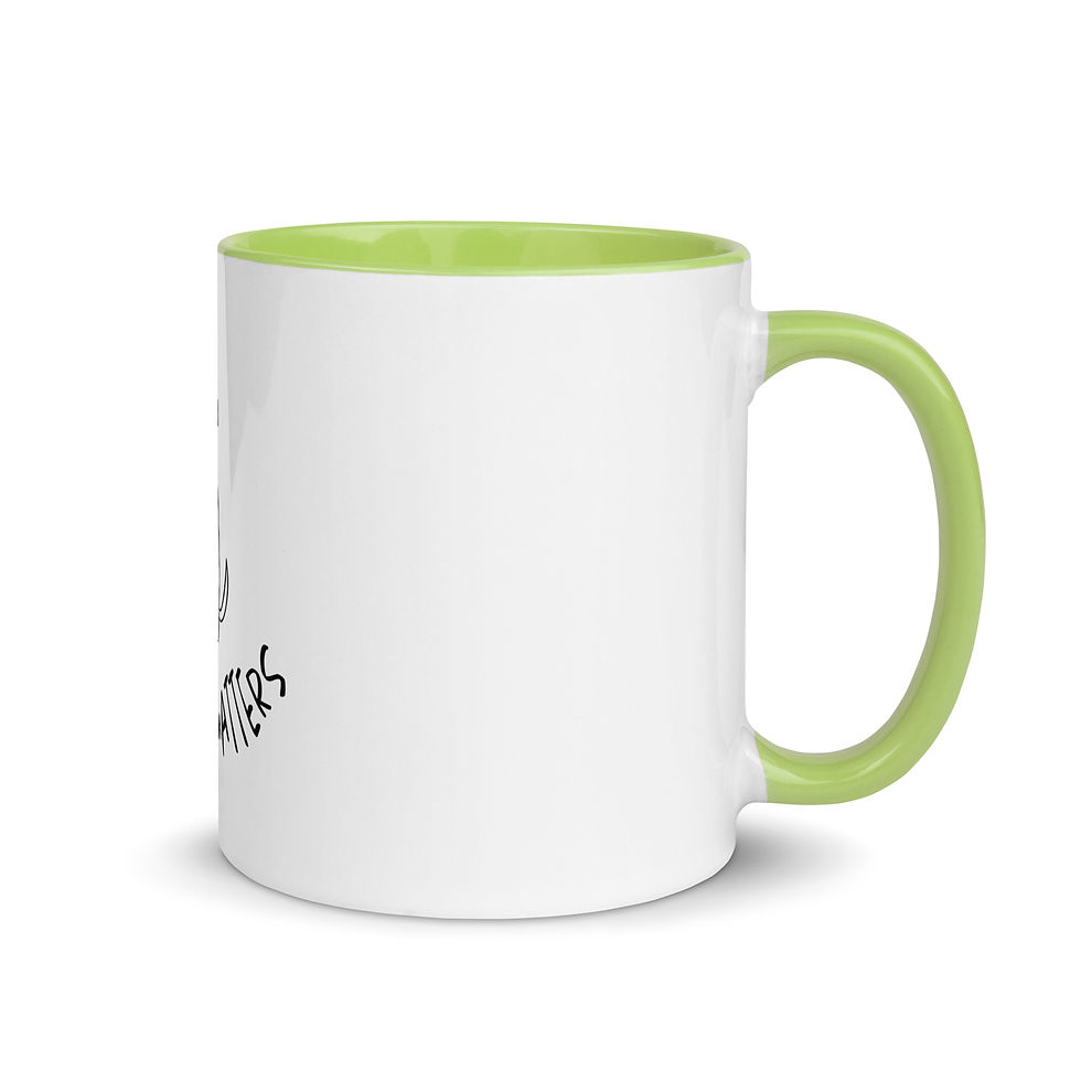 Thumbnail: "Every Bark Matters" white glossy mug with color inside