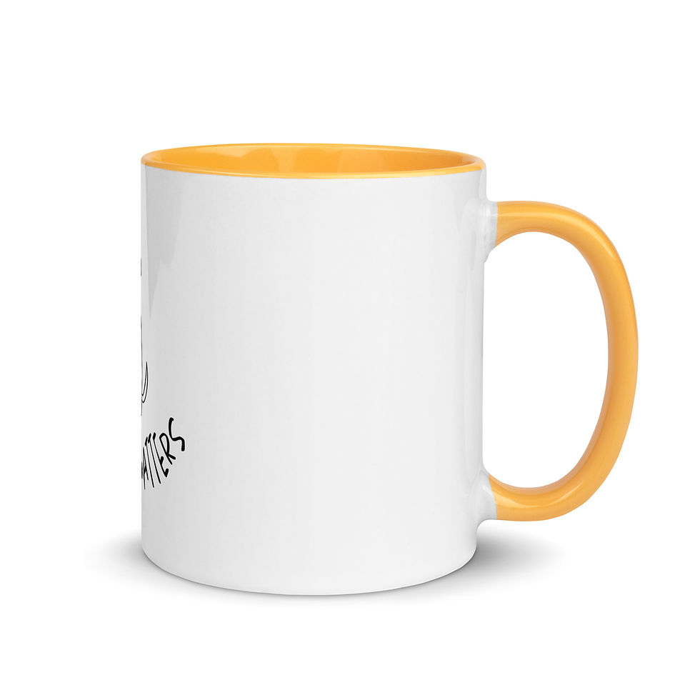 Thumbnail: "Every Bark Matters" white glossy mug with color inside