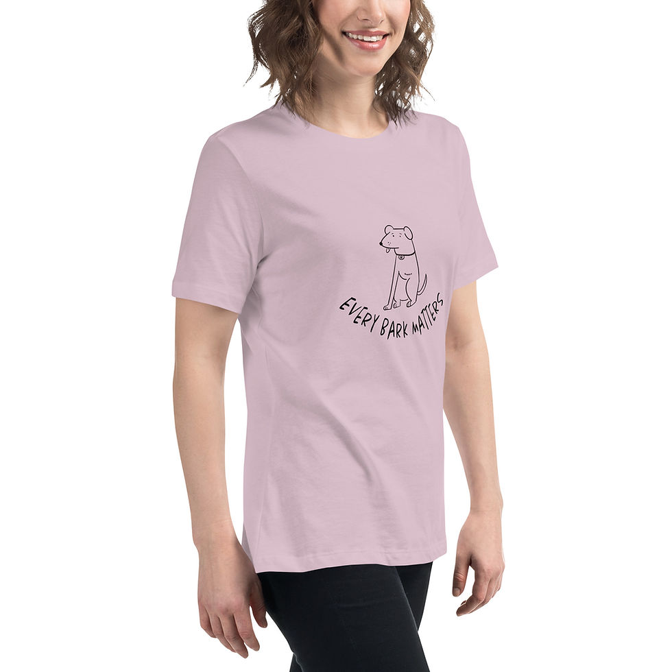 Thumbnail: "Every Bark Matters" women's relaxed t-shirt