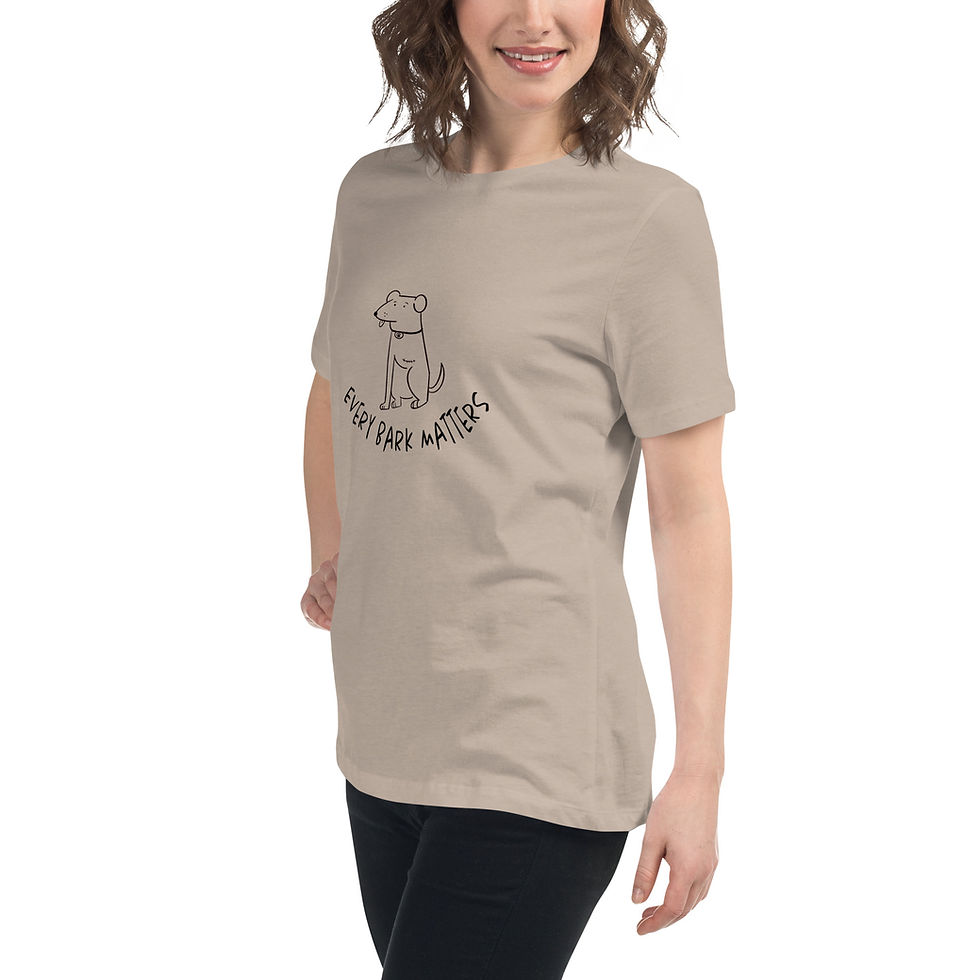 Thumbnail: "Every Bark Matters" women's relaxed t-shirt